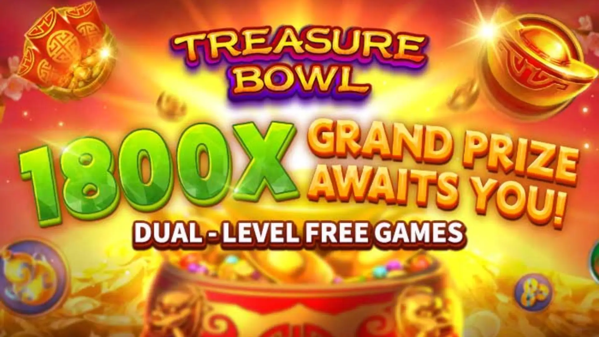 Multiplicadores Treasure Bowl 23bet - 7777x Máximo com Tigela Dourada